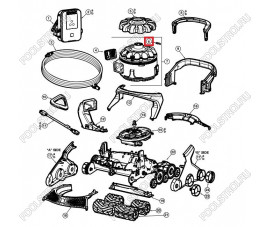 Защелка поворотного замка Hayward AquaVac 650 (RCX361453), 10шт
