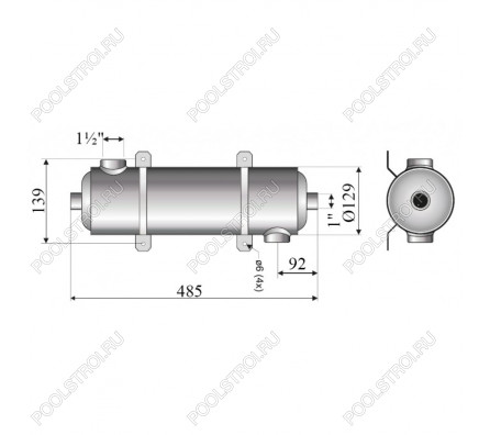 Теплообменник MAXI-FLO. 60 кВт. AISI 316. Pahlen