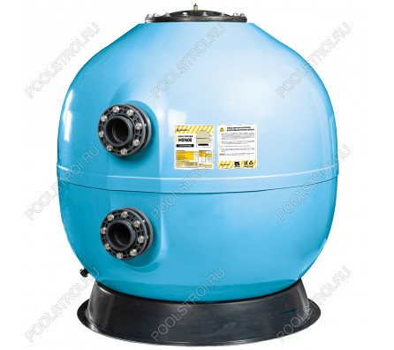 Фильтр AquaViva MS1400 (77м³/ч, 1400 мм, 2340 кг, 110 мм, 2,5Бар,1м засыпка) + люк д/выгрузки и см/окно