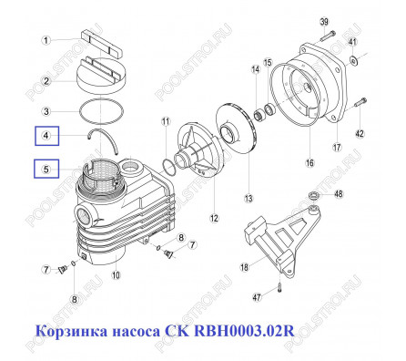Корзинка насоса CK RBH0003.02R