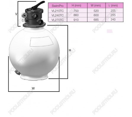 Фильтр Hayward SwimPro VL240T (D600)